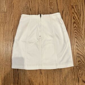 White Free People pencil mini skirt